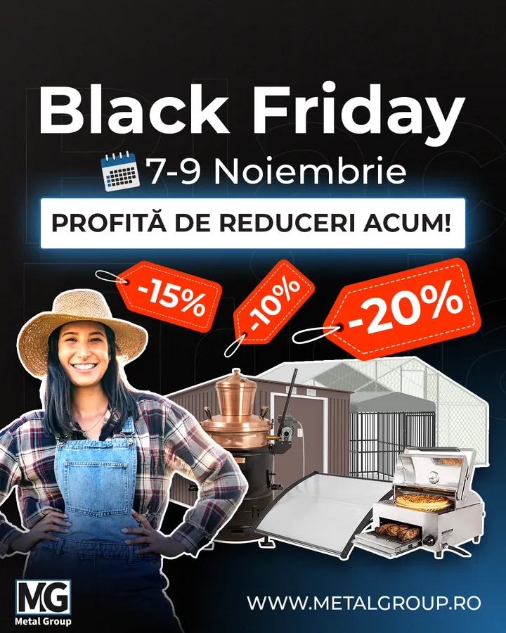 Black Friday hirdetés kreatív kerti és mezőgazdasági webshopnak