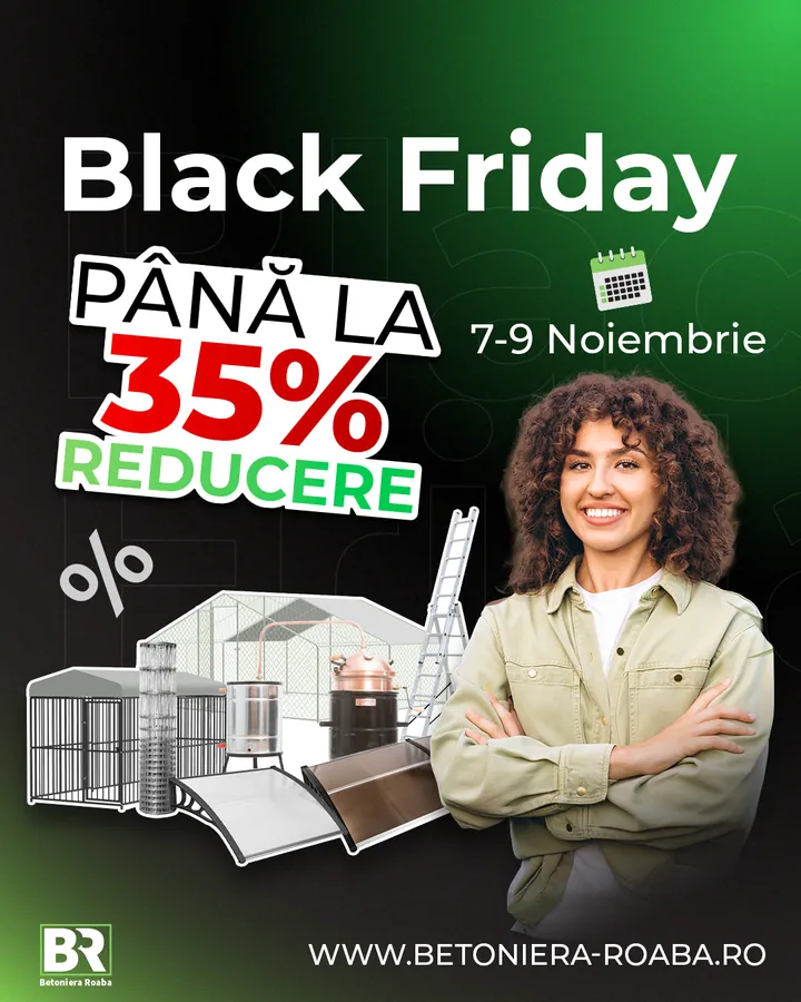 Black Friday akciós hirdetés kreatív kerti és barkács webshopnak