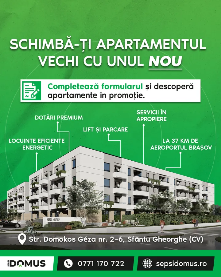 Ingatlan hirdetés kreatív űrlapkitöltésre, új lakás promócióval